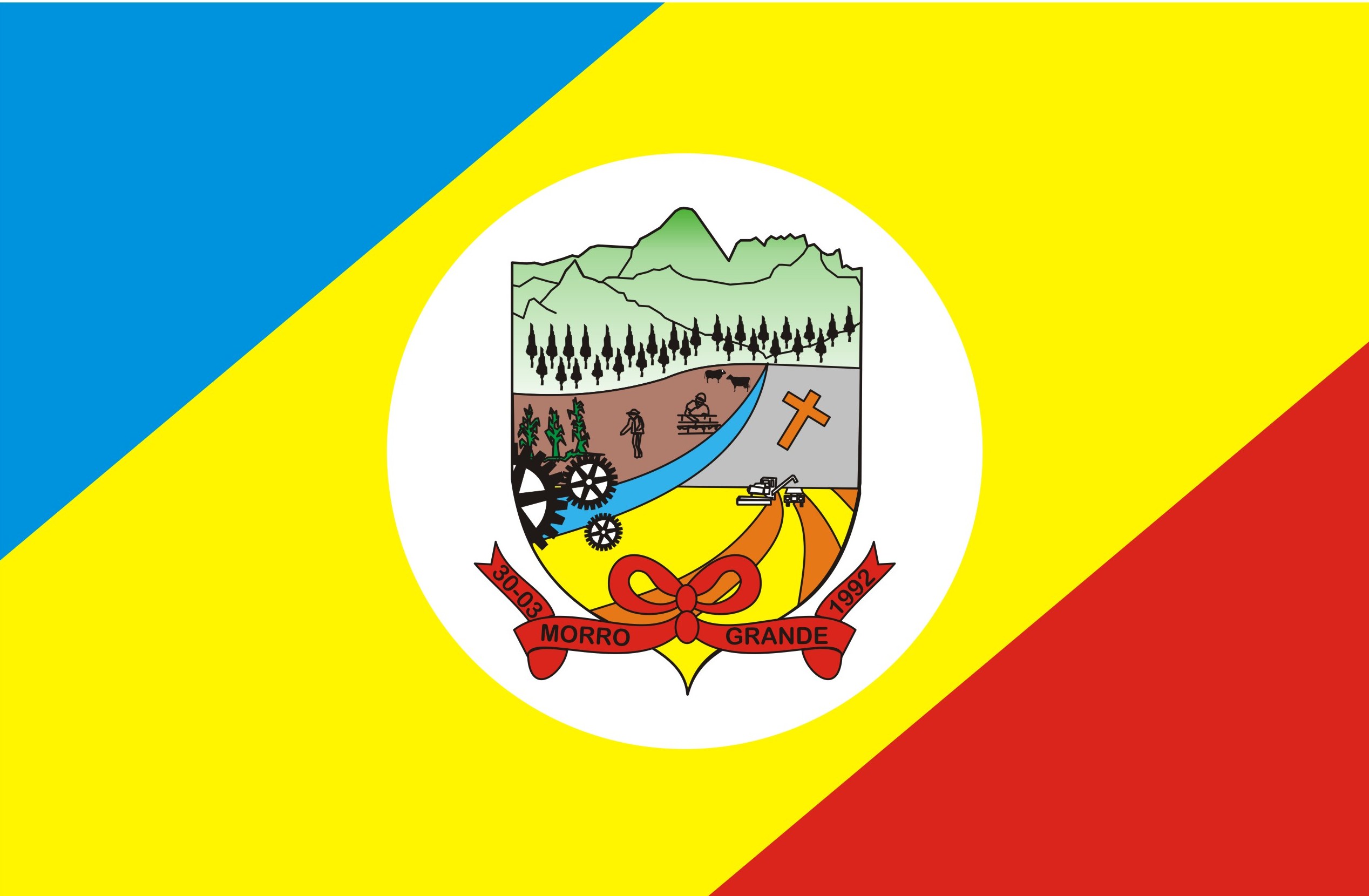 Simbolo da bandeira de Morro Grande-Sc