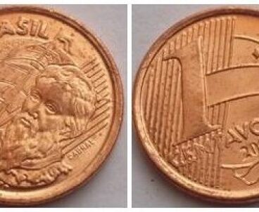 moeda de 1 centavo