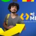 "Imagem do programa Pé-de-Meia, com um estudante sorrindo, simbolizando o apoio financeiro para estudantes da rede pública em 2025."
