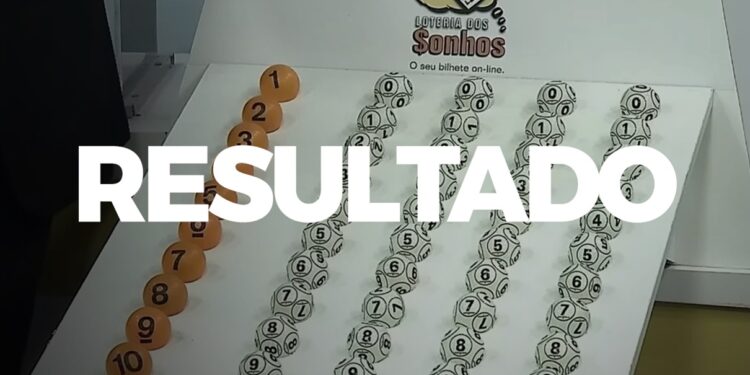 Resultado da Loteria dos Sonhos - números sorteados