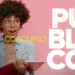 Jovem segurando caderno e lápis com expressão surpresa ao lado da palavra concurso público