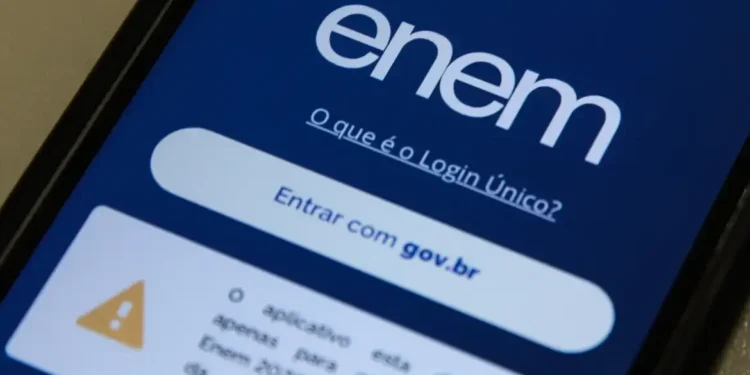 tela app enem comprimida