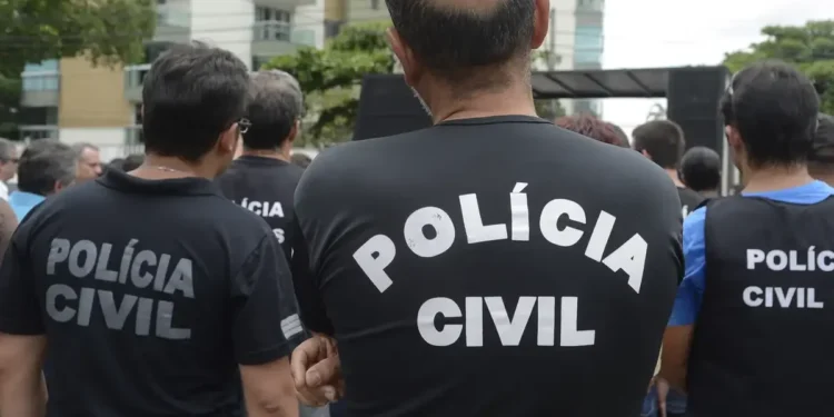 Polícia Civil em manifestação