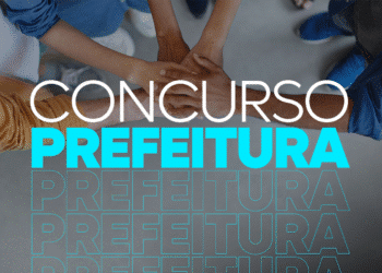Pessoas unindo as mãos simbolizando união, com destaque para concurso prefeitura.