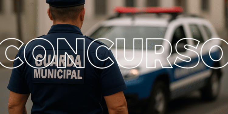 Concurso para a Guarda Municipal com 40 vagas disponíveis.