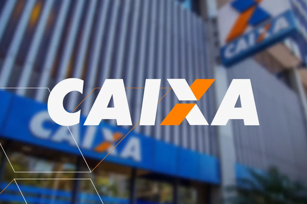 Logo da Caixa Econômica Federal, destacando os benefícios e remuneração oferecidos aos colaboradores.