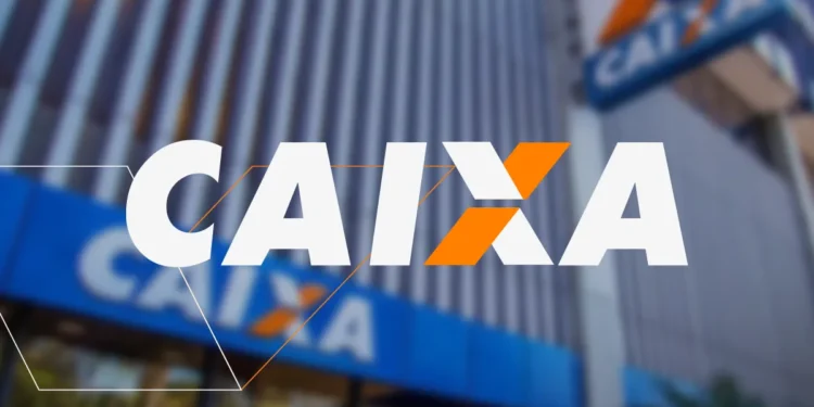 Logo da Caixa Econômica Federal sobre fachada de agência, ilustrando matéria sobre a data da prova do concurso da CAIXA.