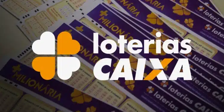 Várias cartelas do jogo loteria Milionária da Caixa Econômica Federal alinhadas sobre mesa.