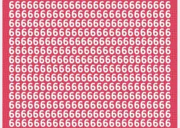 Imagem de desafio visual com números 6, onde o objetivo é encontrar a letra G em 15 segundos.