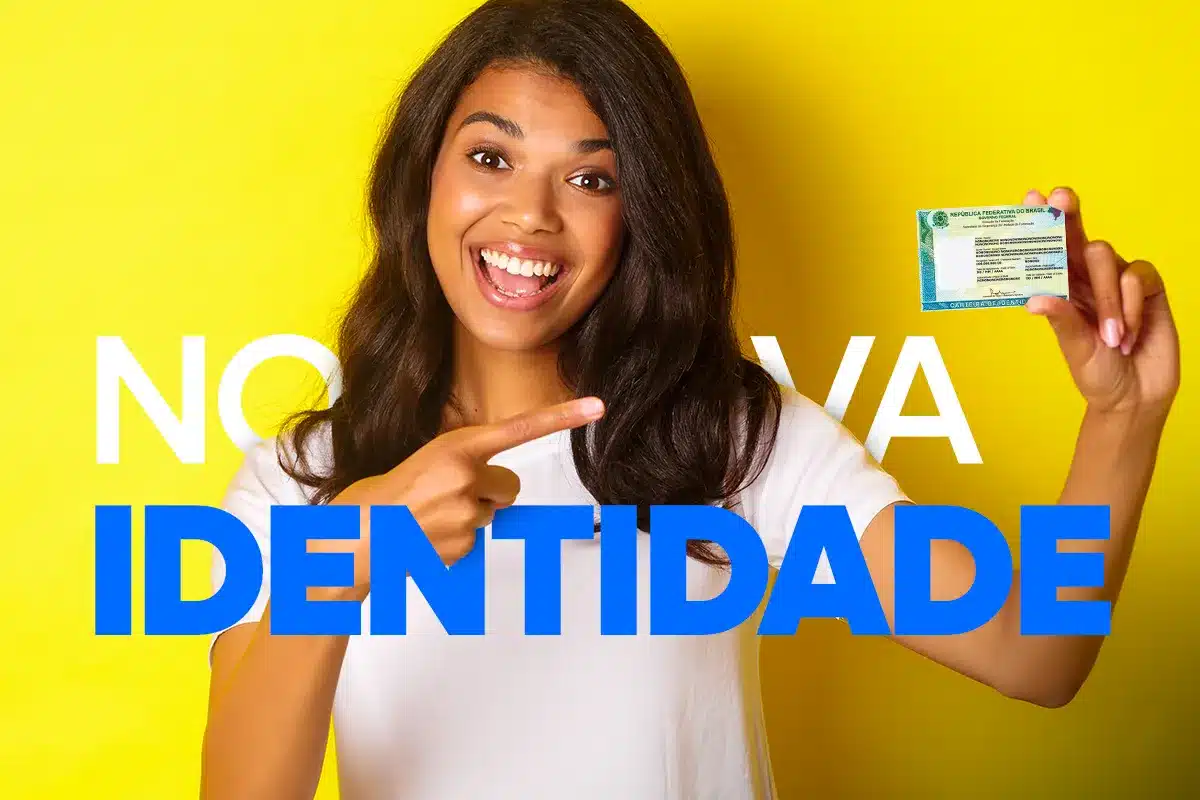 Pessoa exibindo a nova Carteira de Identidade Nacional, destacando que o RG antigo segue válido até 2032.