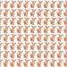 Teste visual com diversos cachorrinhos marrons enfileirados, um com expressão diferente dos demais