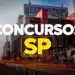 Fachada do MASP na Avenida Paulista à noite com letreiro de concursos SP