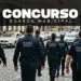 Grupo de guardas municipais em patrulhamento em via urbana com texto Concurso Guarda Municipal sobre vagas em Ipu CE