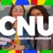 Duas jovens com óculos seguram livros, com texto CNU Concurso Nacional Unificado sobreposto