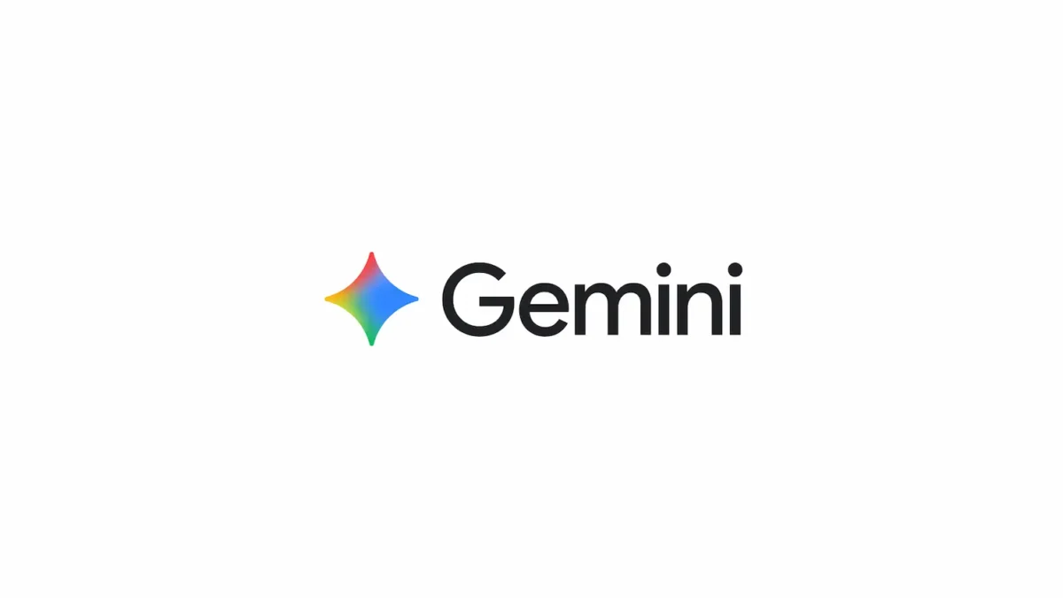 Logotipo do Gemini em fundo branco, associado ao novo recurso de geração de arquivos em Docs, PDF e Word.