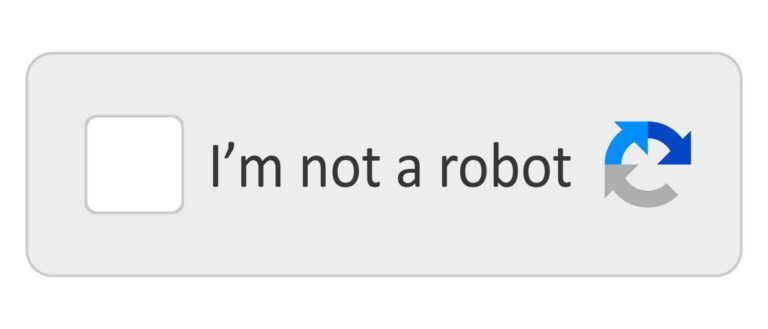 Interface do reCAPTCHA exibindo a opção “I’m not a robot”, tecnologia que pode ser substituída por verificação via QR Code.